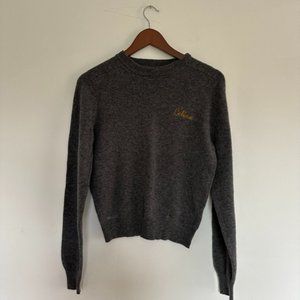 CELINE Wool Sweater Crewneck Crop XS Women's